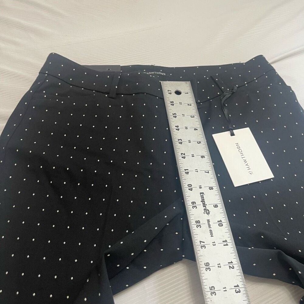 NWT 41 Hawthorn Black White Becca Straight Leg Printed Pants Size 10 New - Picture 3 of 8